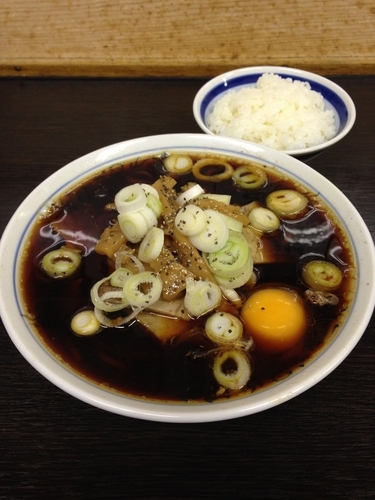 「中華そば小 生たまご 小ライス」@西町大喜 西町本店の写真