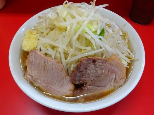 「小ラーメン（700円）ヤサイニンニク」@ラーメン二郎 上野毛店の写真