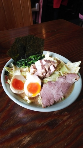 「キャベチャー　中盛り＋味玉」@らーめん 田中家の写真