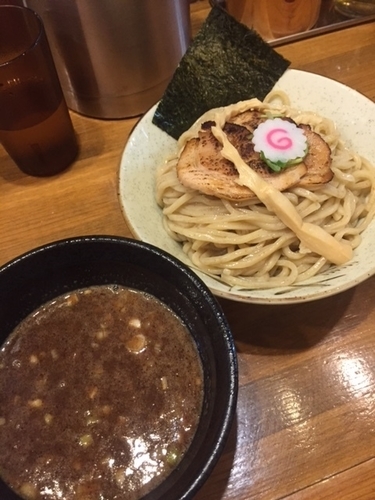 「濃厚魚介つけ麺　800円（大盛同一料金）」@馳走麺 狸穴の写真