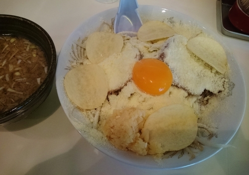「カレー油そば(ニンニク)　850円」@麺家ぶんすけの写真