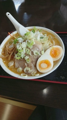 「みそらーめん 大盛無料」@北海とんこつら～めん純輝 八千代店の写真