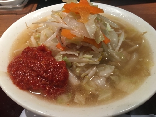 「タンメン辛900円」@餃子とタンメン 天の写真