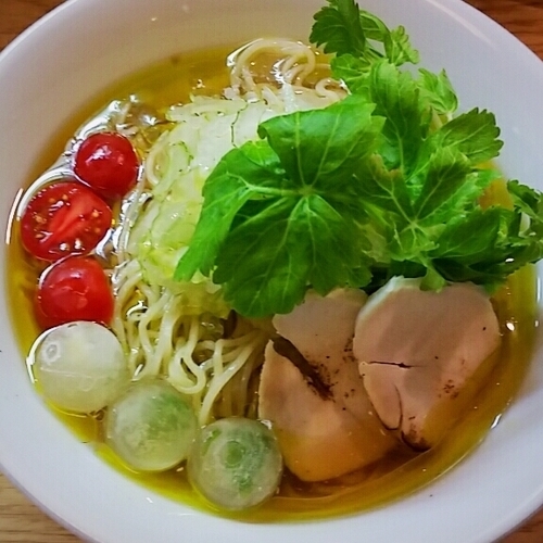 「【限定】冷たいセロリらーめん ８００円」@麺処 あずきの写真