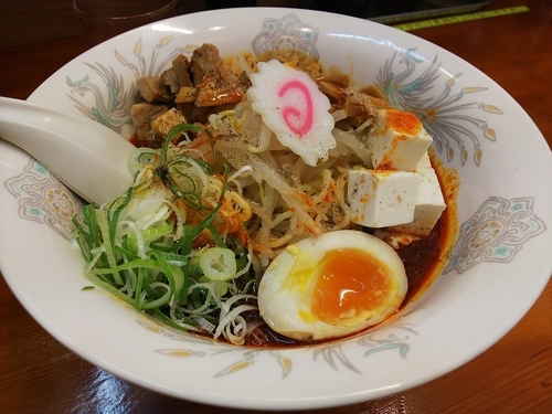 「ひんやり 冷やしマーラーメン800円」@ラーメン餃子 なか屋の写真