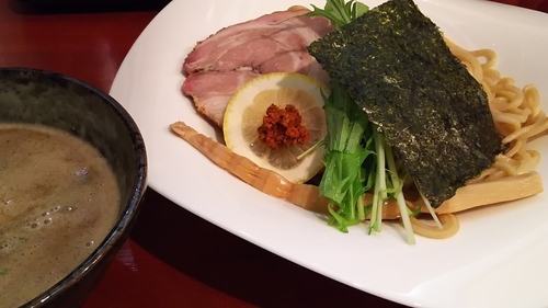 「濃厚豚骨魚介つけ麺大盛」@拉麺 空の写真