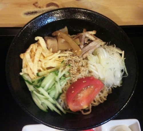「冷やし中華750円麺パス価格540円」@富心の写真