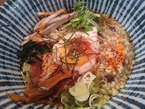 「限定 冷やしぶっかけ中華そば 中　780円」@らーめん 砂小屋の写真