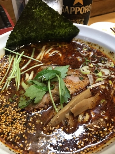 「辛味らーめん大辛」@らーめんひの木の写真