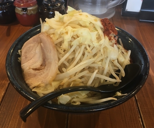 「モスラ 野菜辛味増し」@らーめん福たけ 五井店の写真