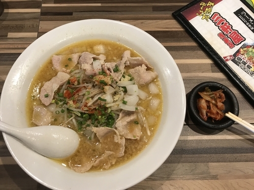 「元祖 もばラーメン?初段もり¥690 味噌味+¥100」@らぁ麺三軒屋 茂原店の写真