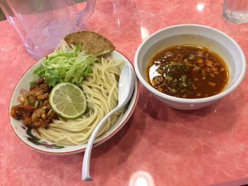 「つけ麺 エビ トマト サルサ（期間限定）」@カッパラーメンセンターの写真