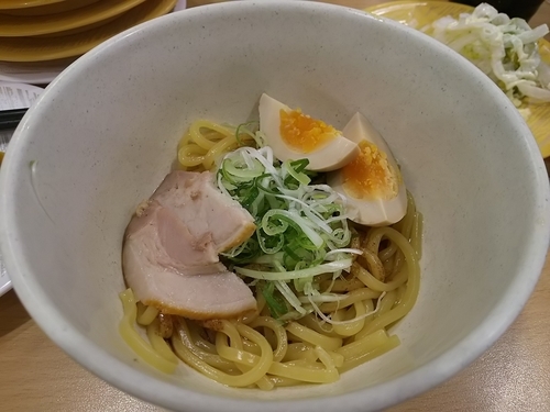 「【期間限定】かっぱの油そば」@かっぱ寿司 豊科店の写真