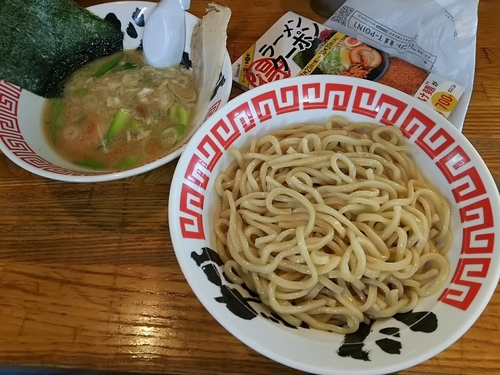 「濃厚豚骨つけ麺　（大盛）　※クーポンで５００円」@らーめん じゃげな 南箕輪店の写真