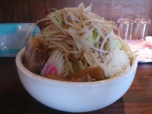 「まぜそば【特盛】」@らーめんまんの写真