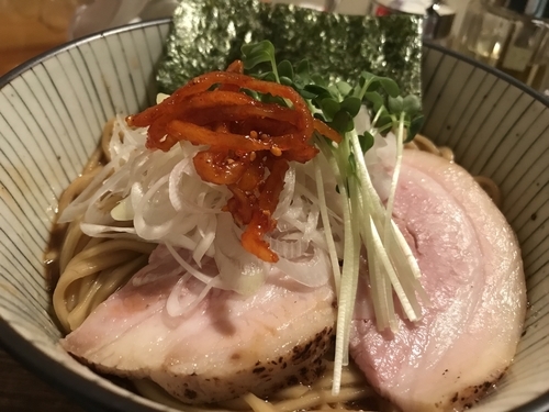 「獣神サンダー・ラ烏賊〝ー&ライスダイブ(インスタフォローサービス」@麺屋 頭上注意 ふすかけ1.8号店の写真