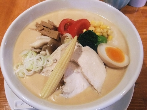 「冷やしポタージュラーメン（900円）」@K’s Gardenの写真