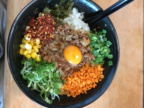 「カラシビ 台湾まぜソバ」@男は黙って前を行け×麺屋 秀の写真