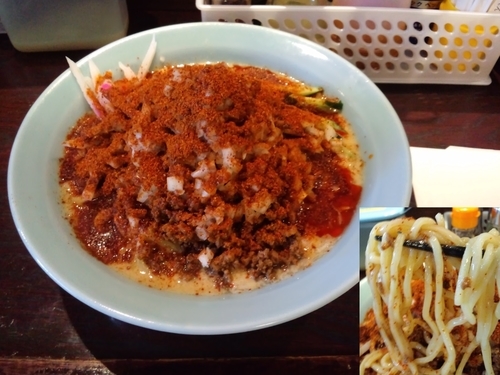 「7/16激辛汁無しタンタン麺800円」@らーめん龍の写真