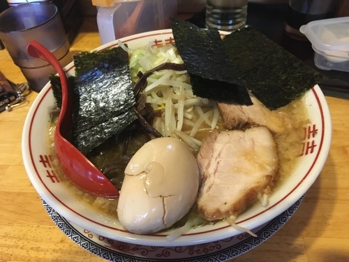 「魚介豚骨醤油らーめん 並 ¥730+味玉サービス」@パワー軒の写真