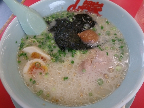 「朝ラーメン 味付玉子トッピング」@山岡家 松本店の写真