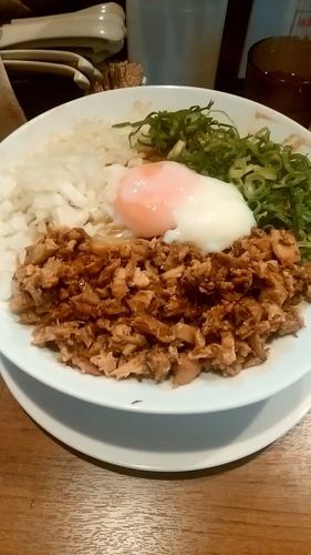 「まぜそば（大盛100円）」@麺バカ息子の写真