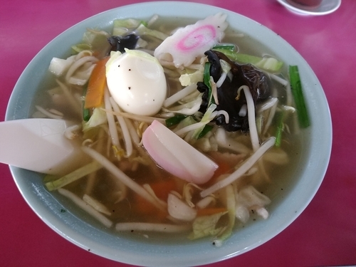 「五目タンメン(玉子入・並盛)550円」@食事処 大将の写真