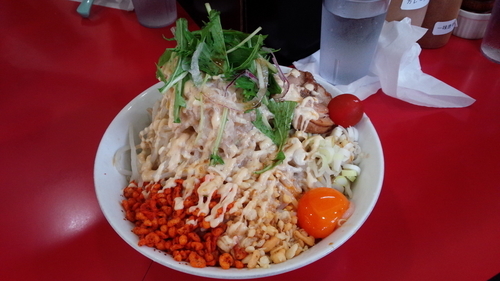 「冷やしまぜそば（普通）」@用心棒 本号の写真