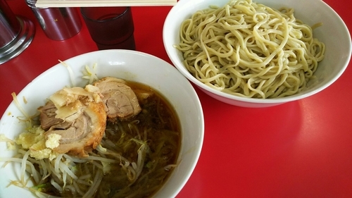 「普通のつけ麺（ごま油）小」@ラーメン二郎 茨城守谷店の写真