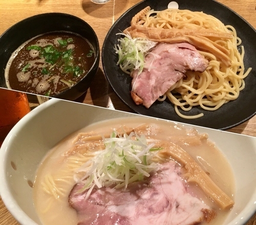 「魚介醤油つけ麺¥660 / 鶏白湯ラーメン¥600」@中華そば 桃李の写真