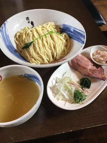 「【限定】薬涼潮つけそば」@麺や 虎徹の写真