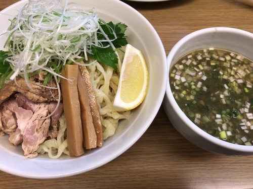「夏限定：冷やしつけ麺（塩）800円」@麺屋 つるるの写真