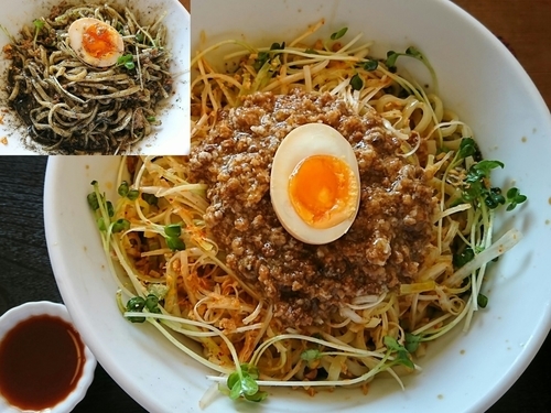「汁なし黒ごま担々麺（冷）￥800」@和風らーめん 凪の写真