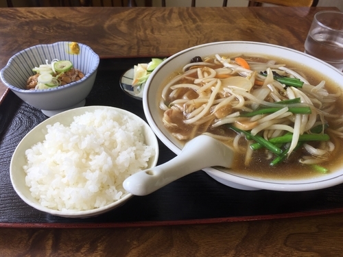 「もやしラーメン定食」@らーめん櫻華の写真