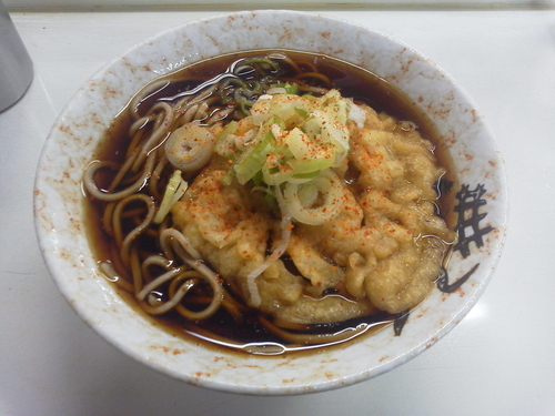 「天ぷらそば 390円」@ひのでそばの写真