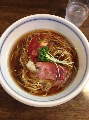 「冷やしラーメン」@麺鮮醤油房 周月 山口平生店の写真