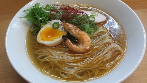 「海老塩そば880円」@麺処ろくめいの写真