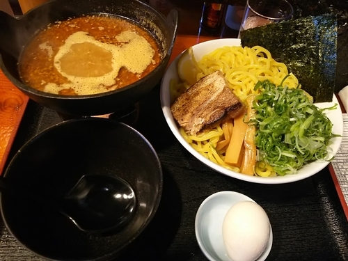 「【限定】温玉つけ麺 太っ腹　※クーポンで７００円　＋替玉」@麺屋 蔵人 茅野本店の写真