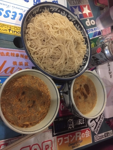 「【気まぐれ】アホみたいに量が多いありがとう納豆つけ麺」@ラーメンアキラの写真
