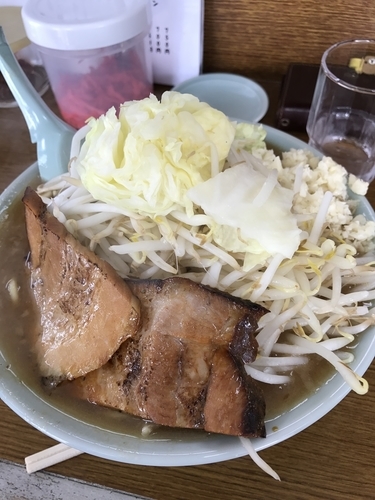 「とんこつもやキャベラーメン」@ラーメン 三浦屋の写真