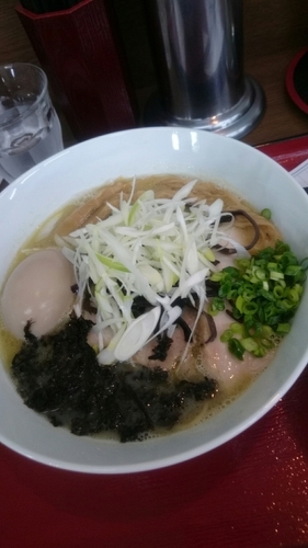 「阿波尾鶏使用 鶏白湯 塩ラーメン  ８５０円」@麺や 流れ星の写真