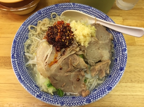 「きじとら塩酸辣湯麺 中盛(600+100円)」@らーめん きじとらの写真