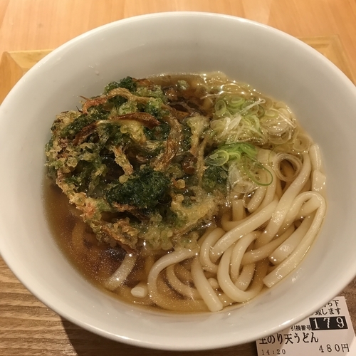 「生海苔天（￥480）」@蕎麦 いまゐ 南青山店の写真