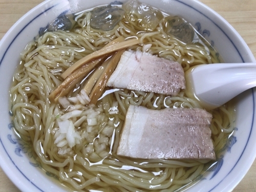 「冷やしラーメン640円」@食堂 いしやまの写真