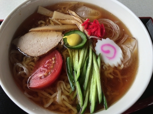 「冷やしラーメン600円」@山方屋食堂の写真