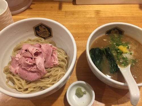 「濃厚真鯛つけ麺(850円)」@真鯛らーめん 麺魚の写真