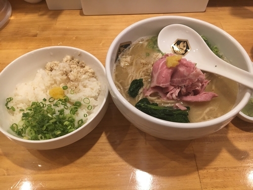 「濃厚真鯛ラーメン 雑炊セット」@真鯛らーめん 麺魚の写真