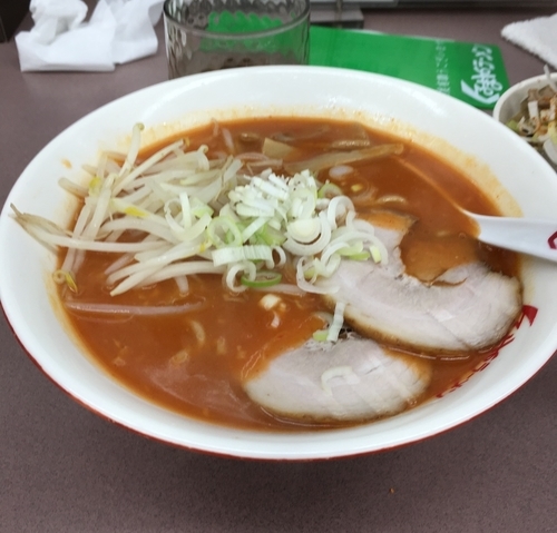 「辛々ラーメン」@くるまやラーメン おゆみ店の写真