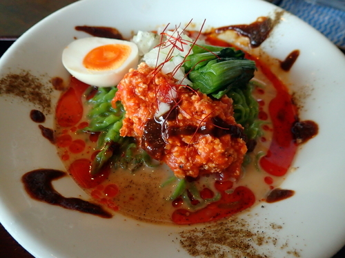 「【期間限定】冷やし坦々麺～ちぢみ小松菜の翡翠麺～」@南部屋 路ばたの写真