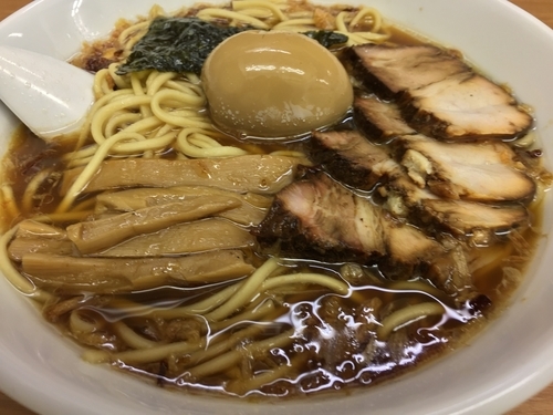 「揚げネギそば(大盛・味玉・チャーシュー)」@中華そば・つけめん 甲斐 高円寺店の写真